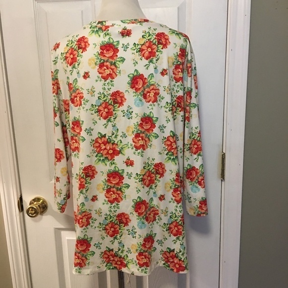 Pioneer Woman pull on top. Plus sz XL. Casual, comfy, Cottagecore. - Picture 2 of 6